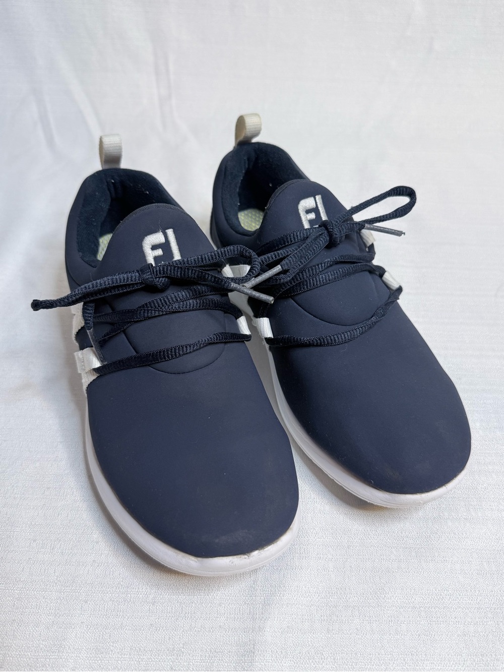 FootJoy FJ Leisure Navy Blue White Spikeless Golf Shoes 92911 Womens 6 M